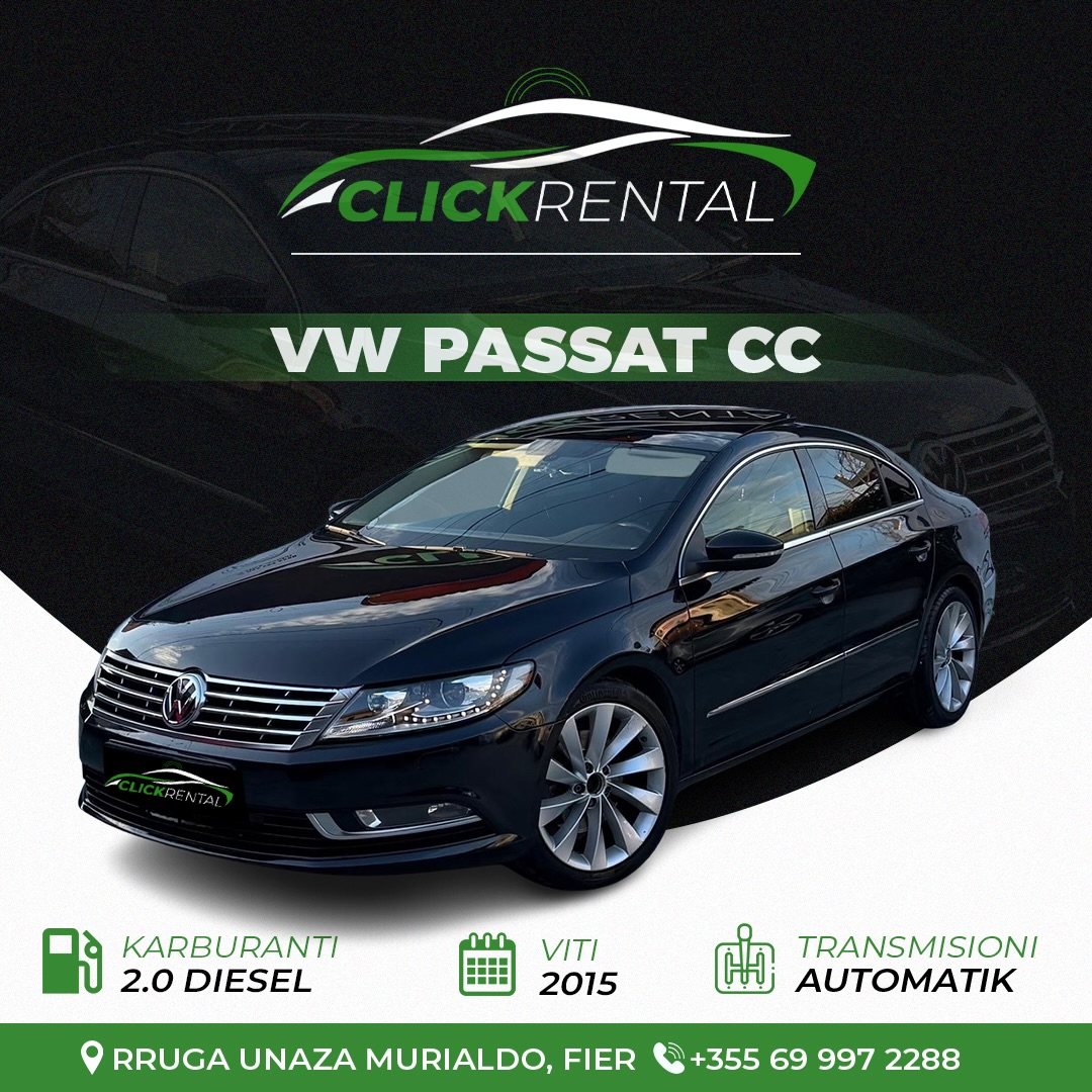 VW Passat CC 2015 me qera - makina me qera Fier - ClickRental