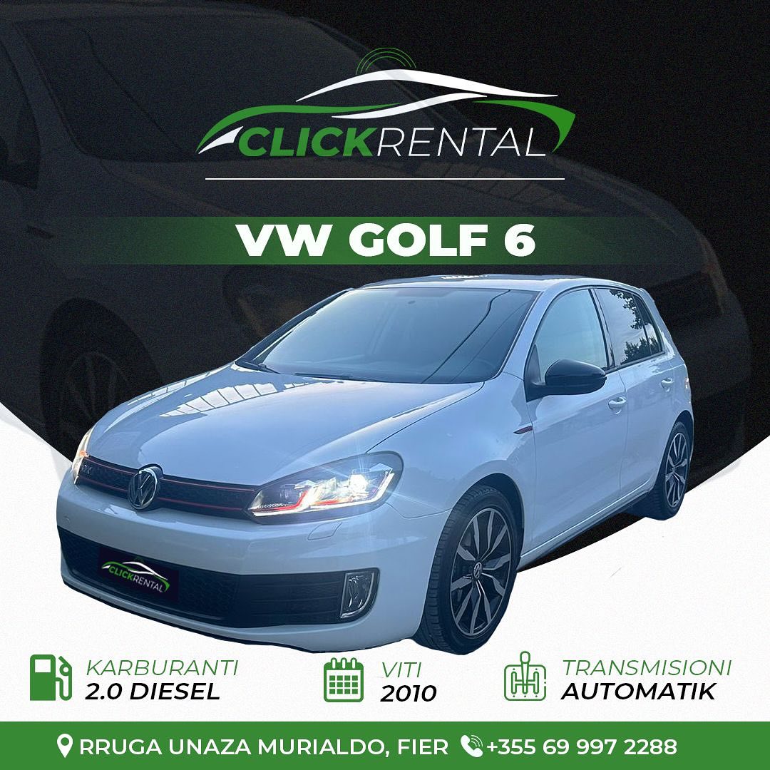 VW Golf 6 2010 me qera - makina me qera Fier - ClickRental
