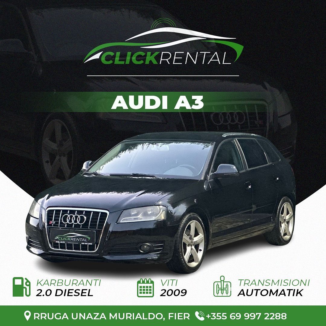 Audi A3 2009 me qera - makina me qera Fier - ClickRental