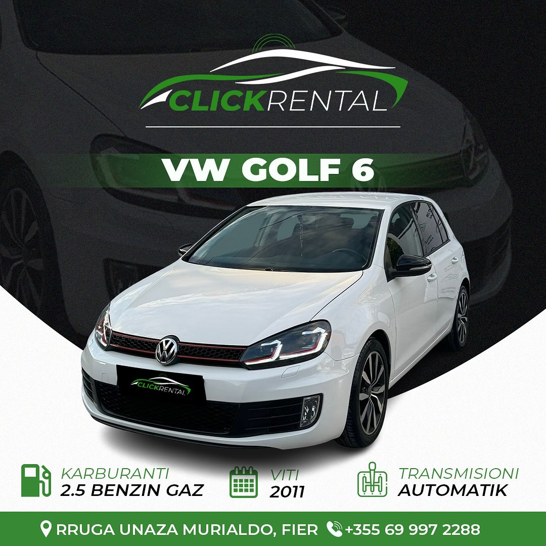 VW Golf 6 2011 me qera - makina me qera Fier - ClickRental