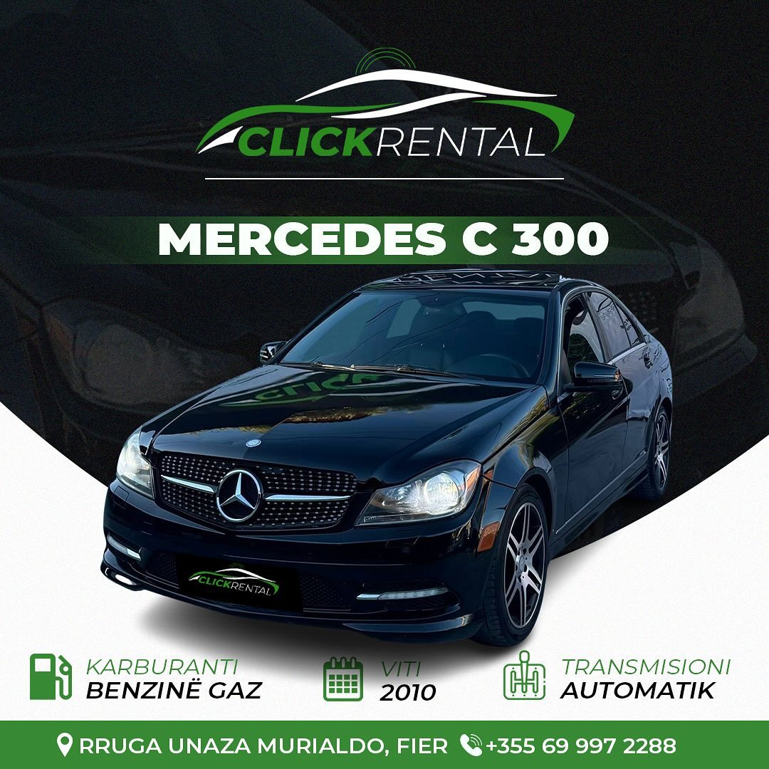 Mercedes C-Class 300 2010 me qera - makina me qera Fier - ClickRental