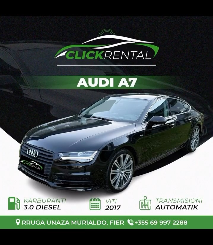 Audi A7 2017 me qera - makina me qera Fier - ClickRental